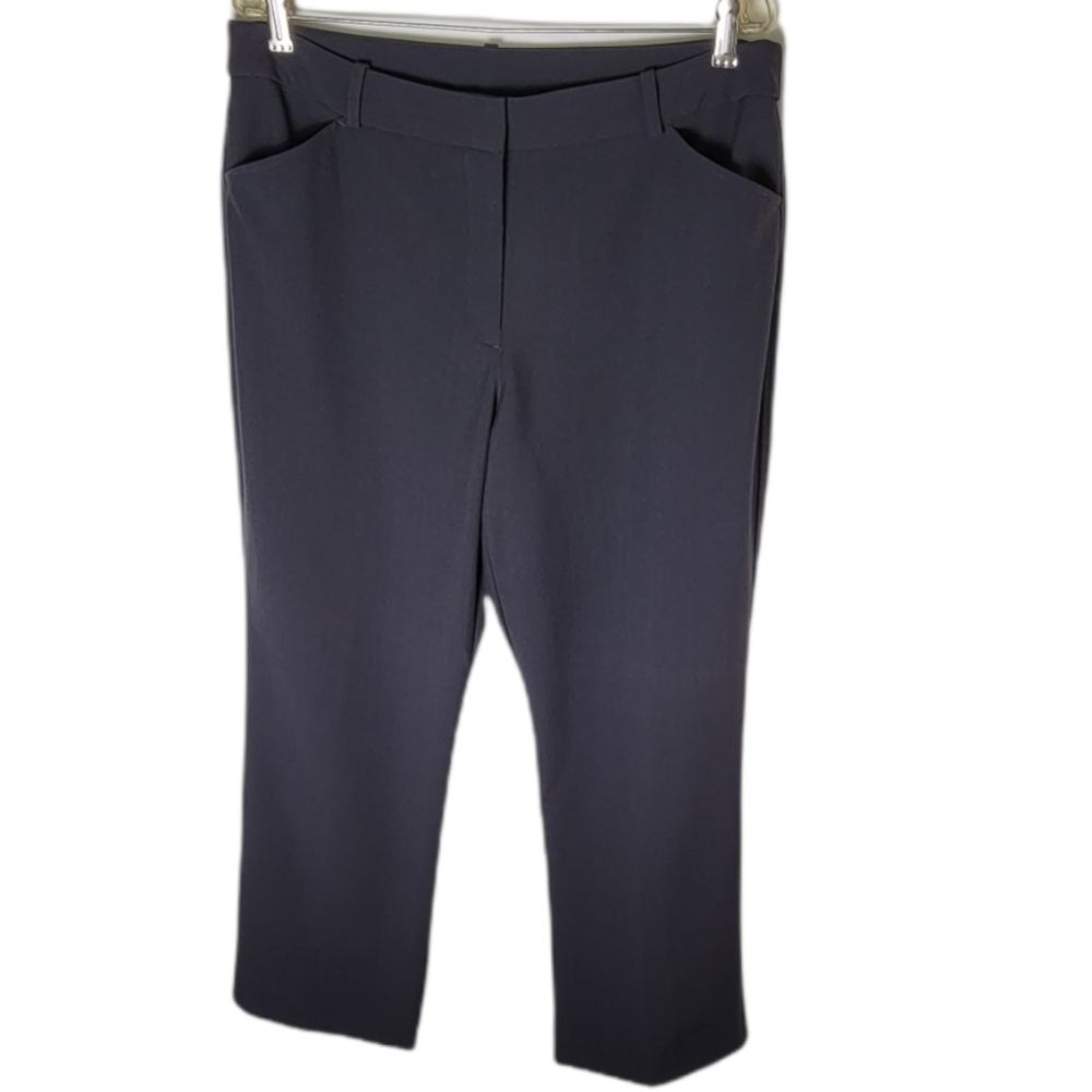 Worthington modern fit dress pants size 16 gray high rise career trouser